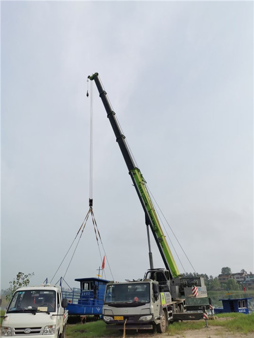 忻城县桥梁建设吊装案例